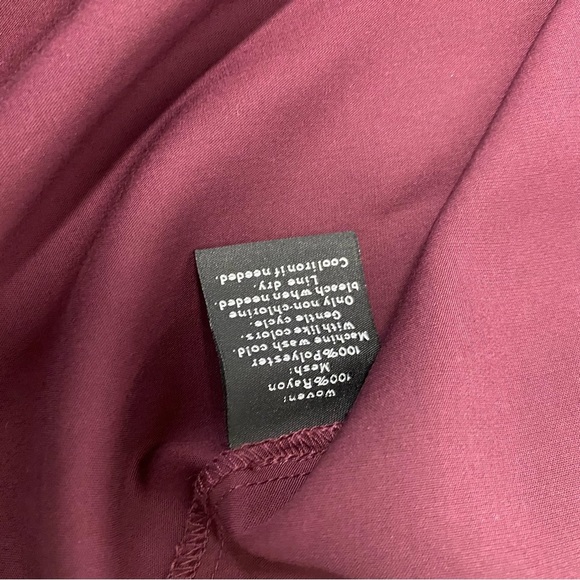 Womens Rock And Republic Size Small Burgundy Off The Shoulder Blouse - Picture 8 of 13